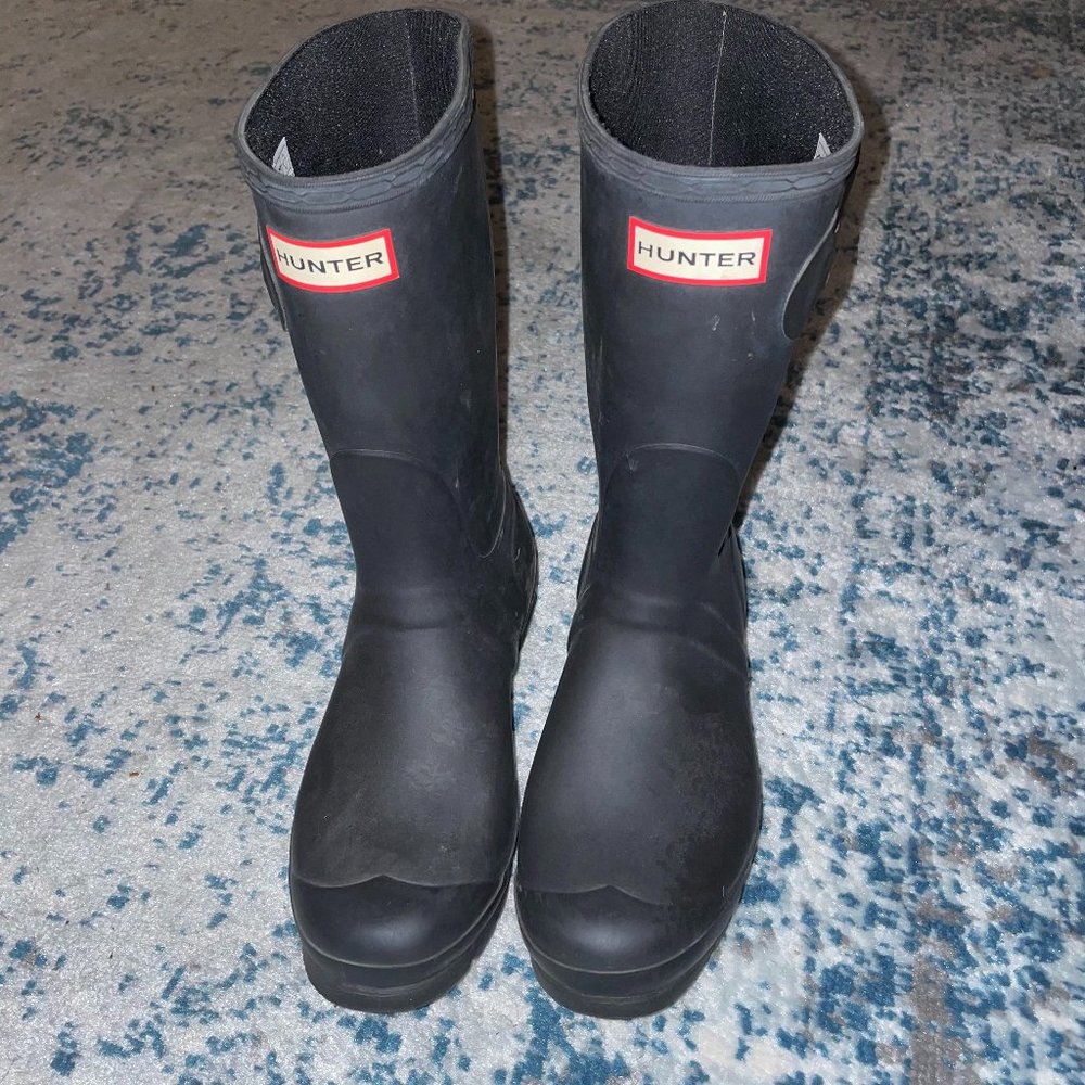 Hunter Rain Boots (Black Matte)